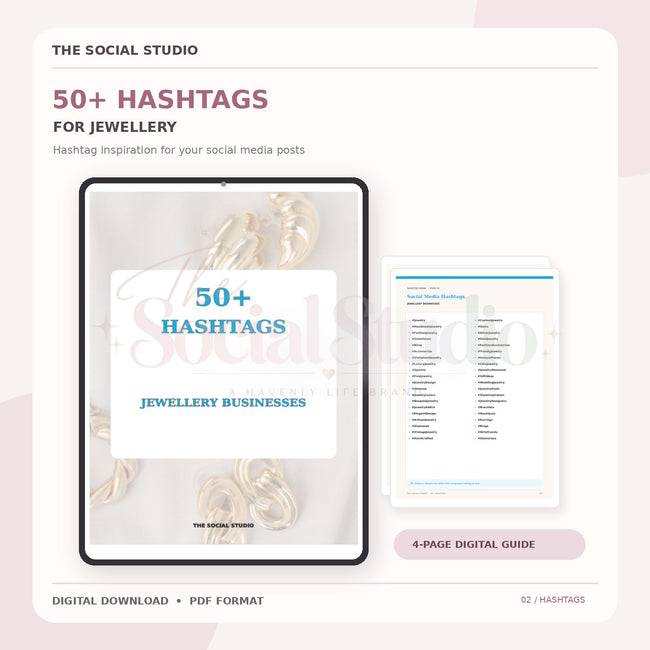 Jewellery – Hashtag Pack | The Social Studio