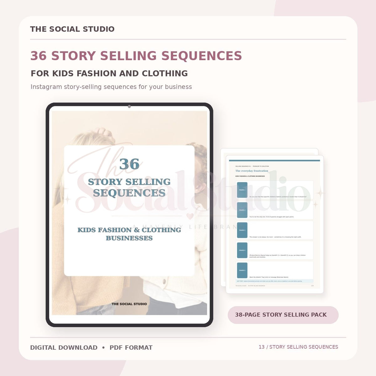 Kids Fashion & Clothing – Instagram Story Selling Sequences | The Social Studio