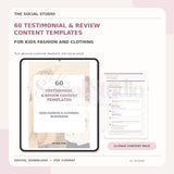 Kids Fashion & Clothing – Testimonial & Review Content Templates