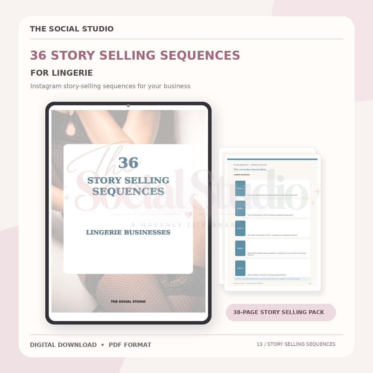 Lingerie – Instagram Story Selling Sequences | The Social Studio