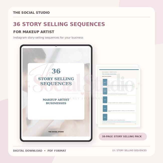 Makeup Artist – Instagram Story Selling Sequences | The Social Studio