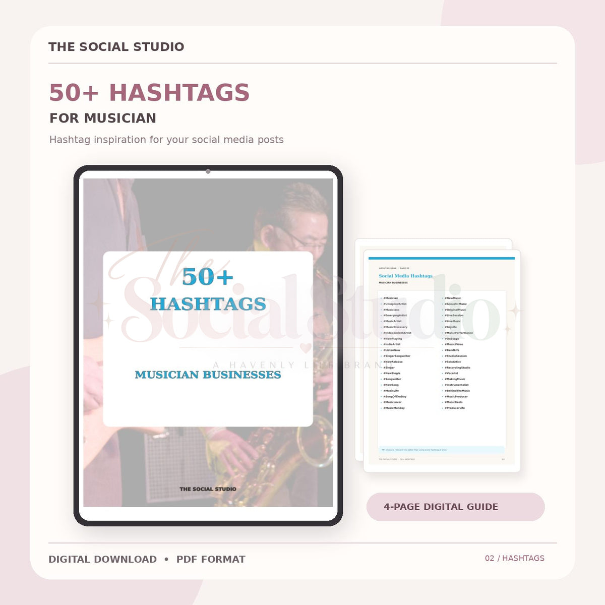 Musicians – Hashtag Pack | The Social Studio