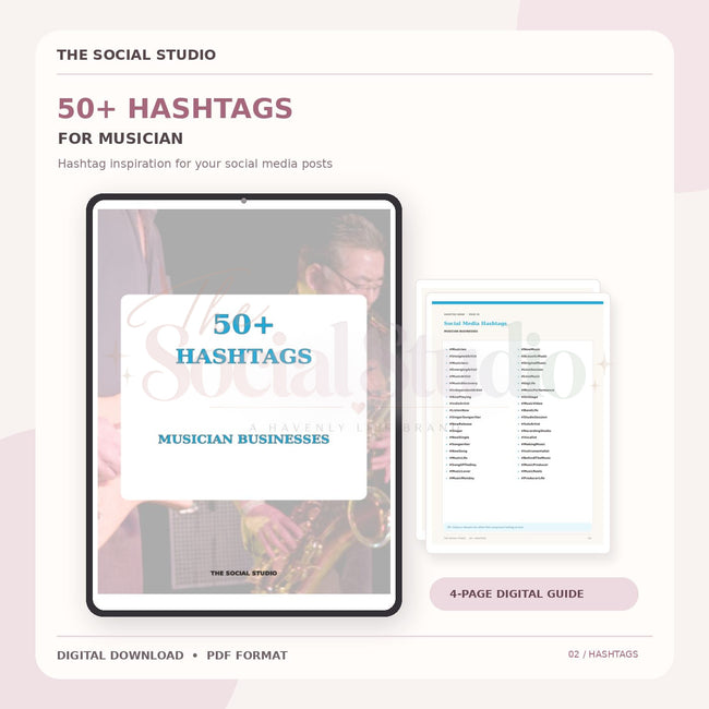 Musicians – Hashtag Pack | The Social Studio