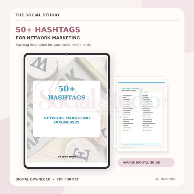 Network Marketing – Hashtag Pack | The Social Studio