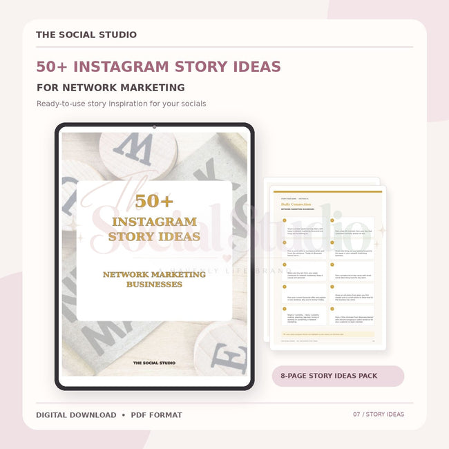 Network Marketing – Instagram Story Ideas Pack | The Social Studio