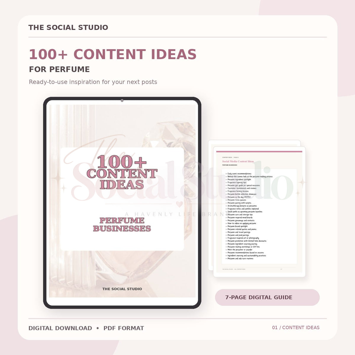 Perfume – Content Ideas Pack | The Social Studio