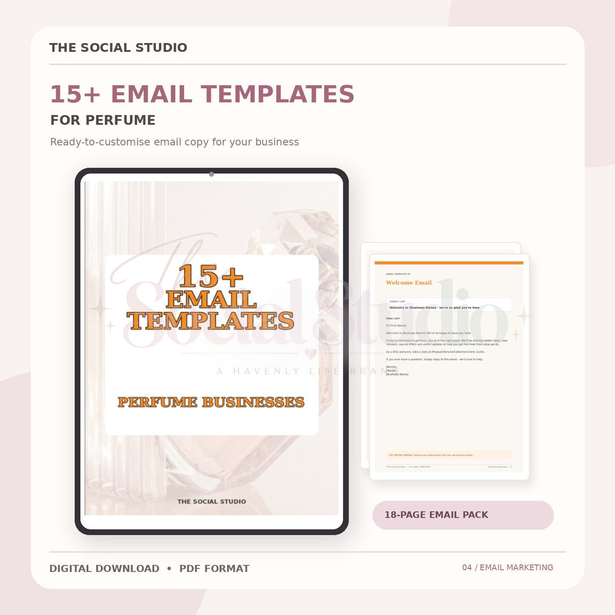 Perfume – Email Templates Pack | The Social Studio