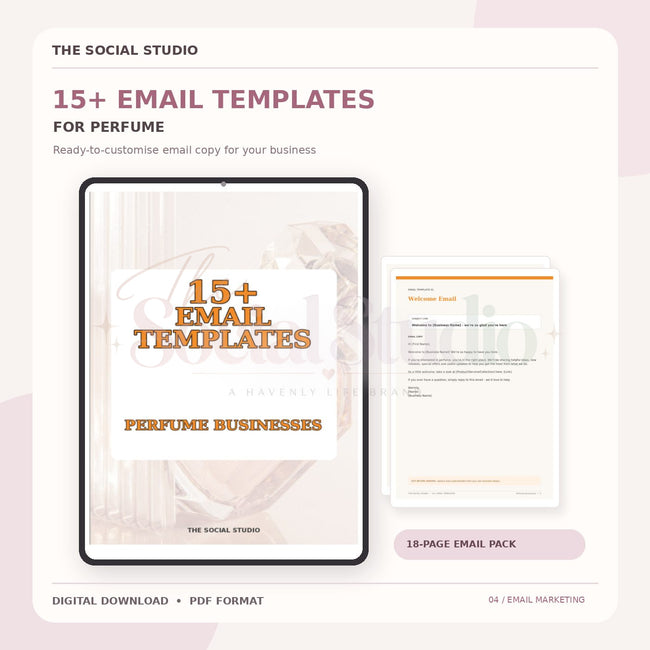 Perfume – Email Templates Pack | The Social Studio
