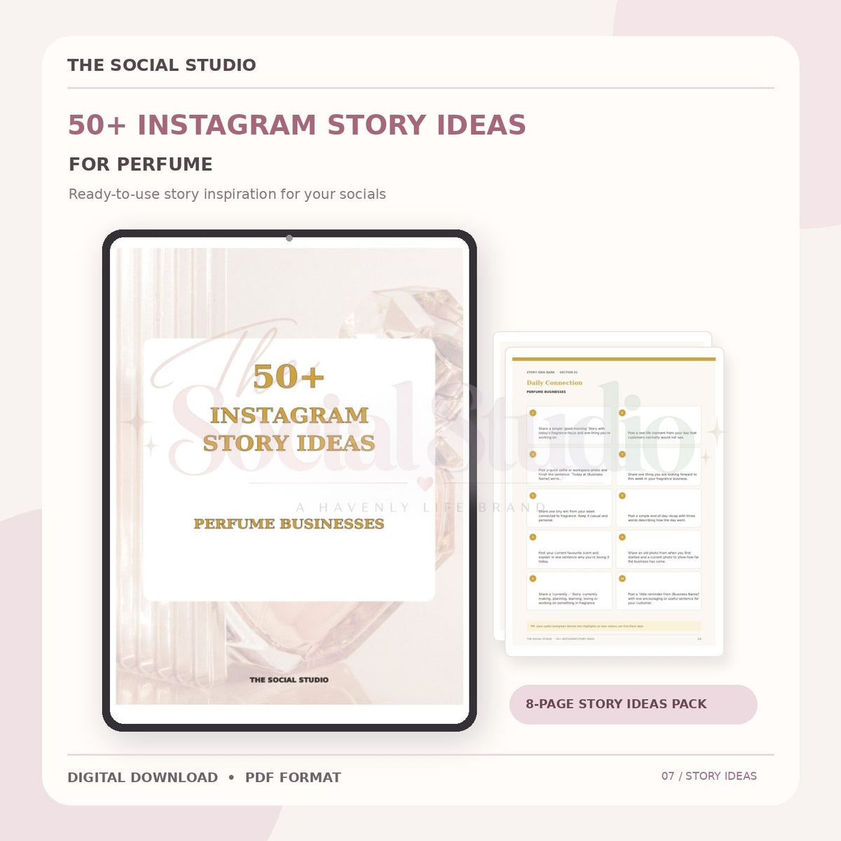 Perfume – Instagram Story Ideas Pack | The Social Studio