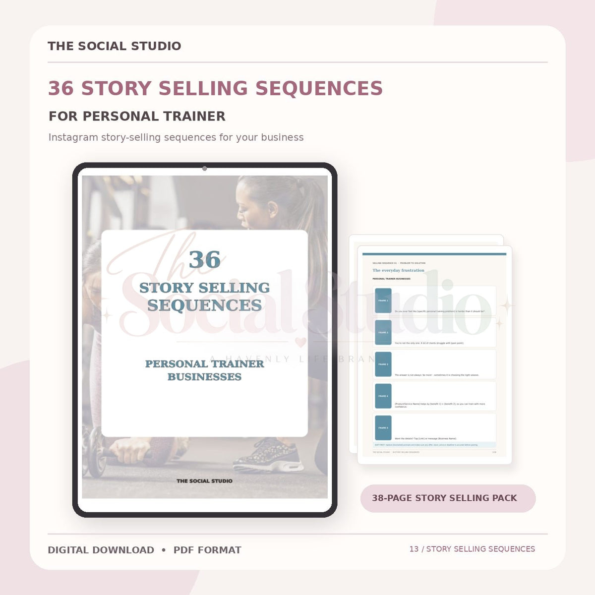 Personal Trainer – Instagram Story Selling Sequences | The Social Studio