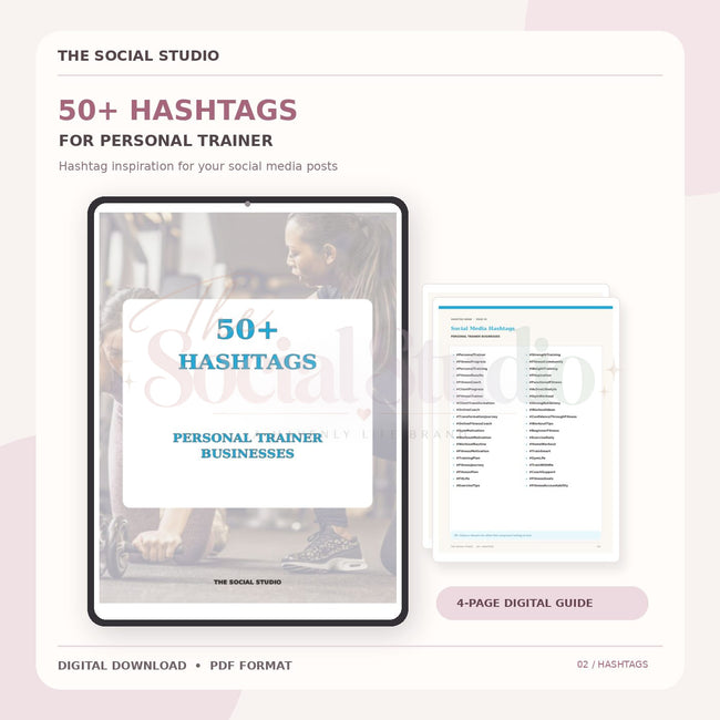 Personal Trainer – Hashtag Pack | The Social Studio