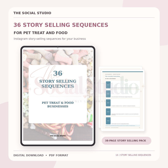 Pet Treats and Food – Instagram Story Selling Sequences | The Social Studio