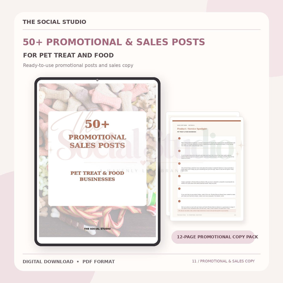 Pet Treats and Food – Promotional & Sales Post Templates | The Social Studio