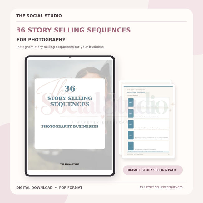 Photography – Instagram Story Selling Sequences | The Social Studio