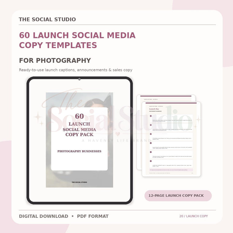 Launch Social Media Copy