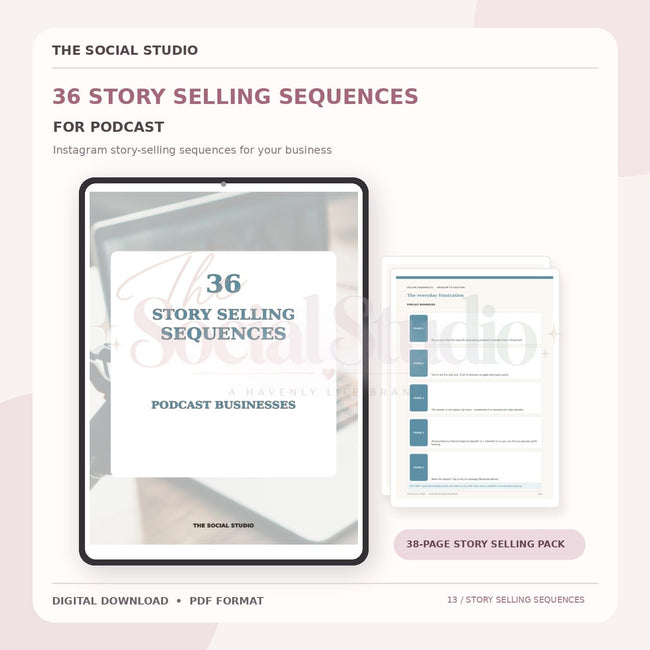 Podcasts – Instagram Story Selling Sequences | The Social Studio