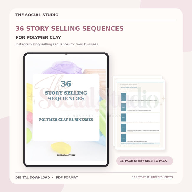 Polymer Clay – Instagram Story Selling Sequences | The Social Studio