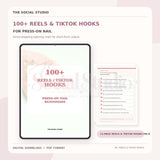 Press-On Nails – 100+ Reels & TikTok Hooks