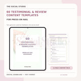 Press-On Nails – Testimonial & Review Content Templates