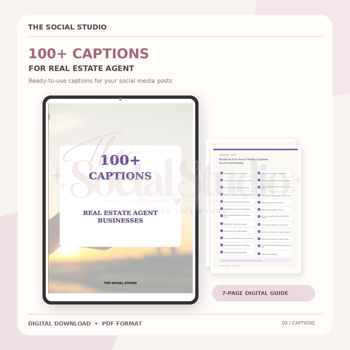 Real Estate – Caption Pack | The Social Studio