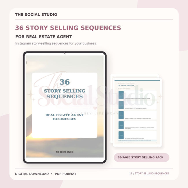 Real Estate – Instagram Story Selling Sequences | The Social Studio