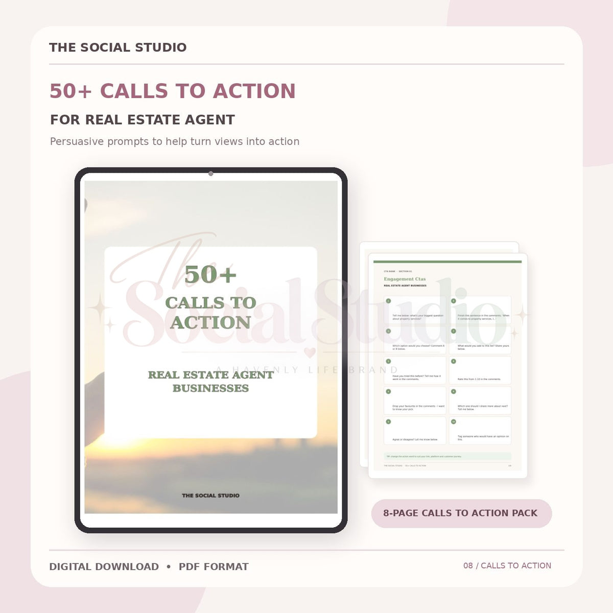 Real Estate – Calls to Action Pack | The Social Studio