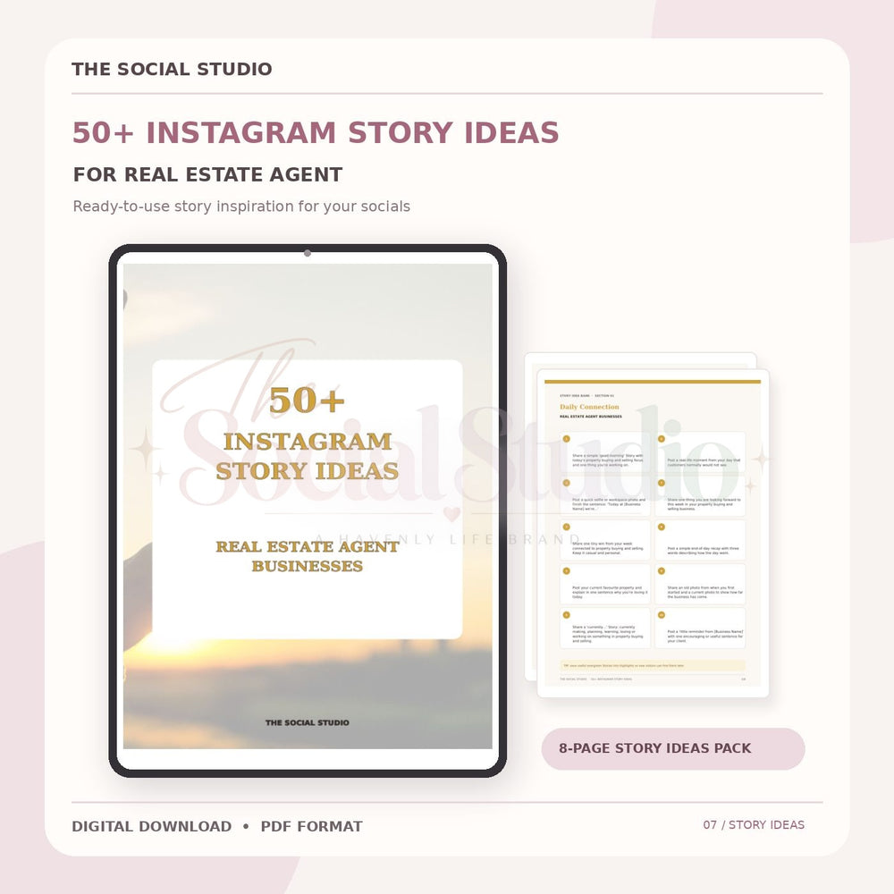 Real Estate – Instagram Story Ideas Pack | The Social Studio