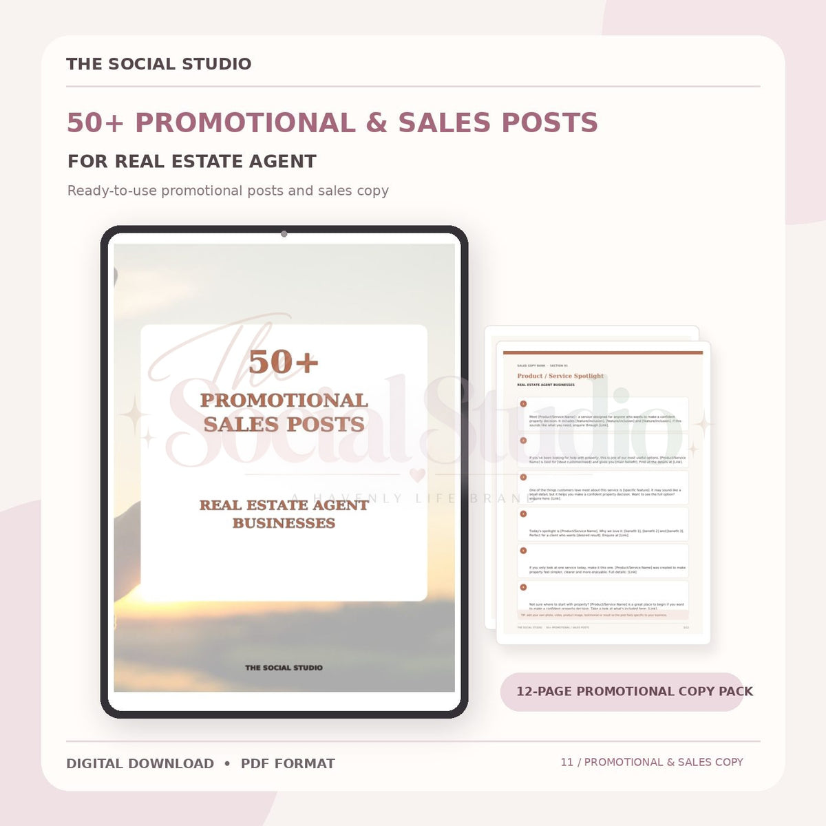 Real Estate – Promotional & Sales Post Templates | The Social Studio