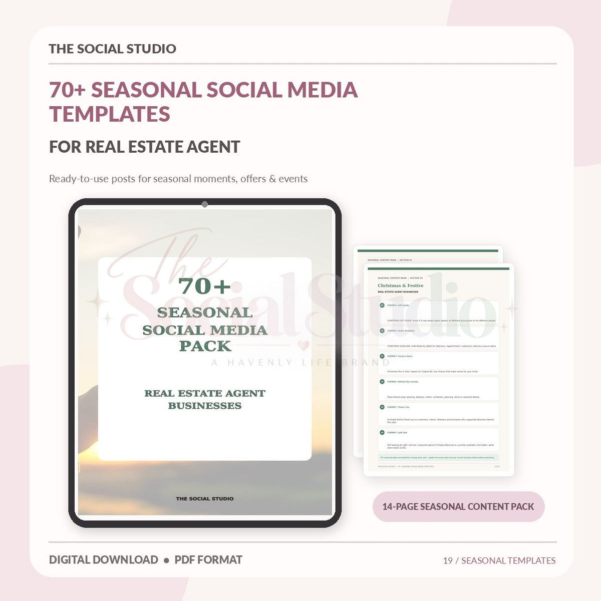 Real Estate – Seasonal Social Media Pack | The Social Studio