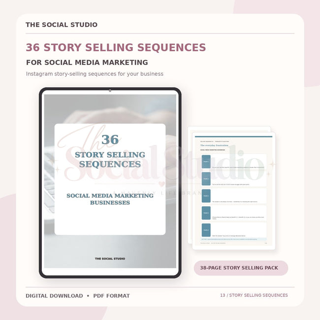 Social Media Marketing – Instagram Story Selling Sequences | The Social Studio