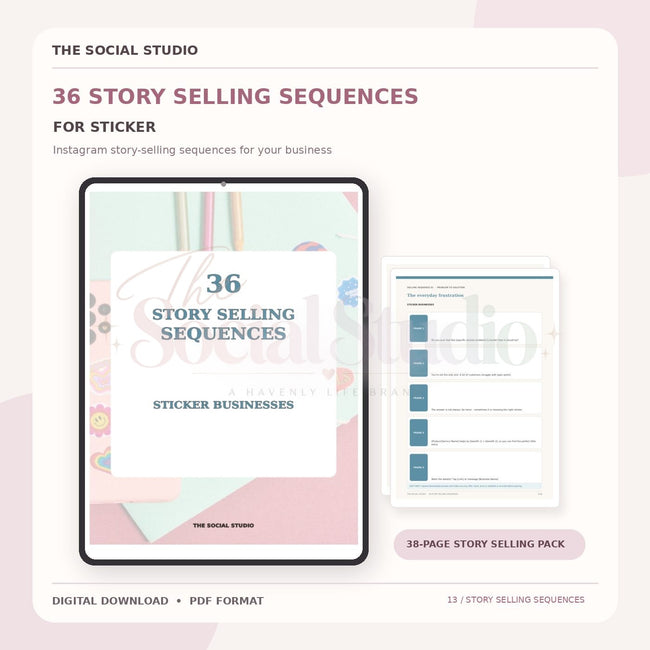 Stickers – Instagram Story Selling Sequences | The Social Studio