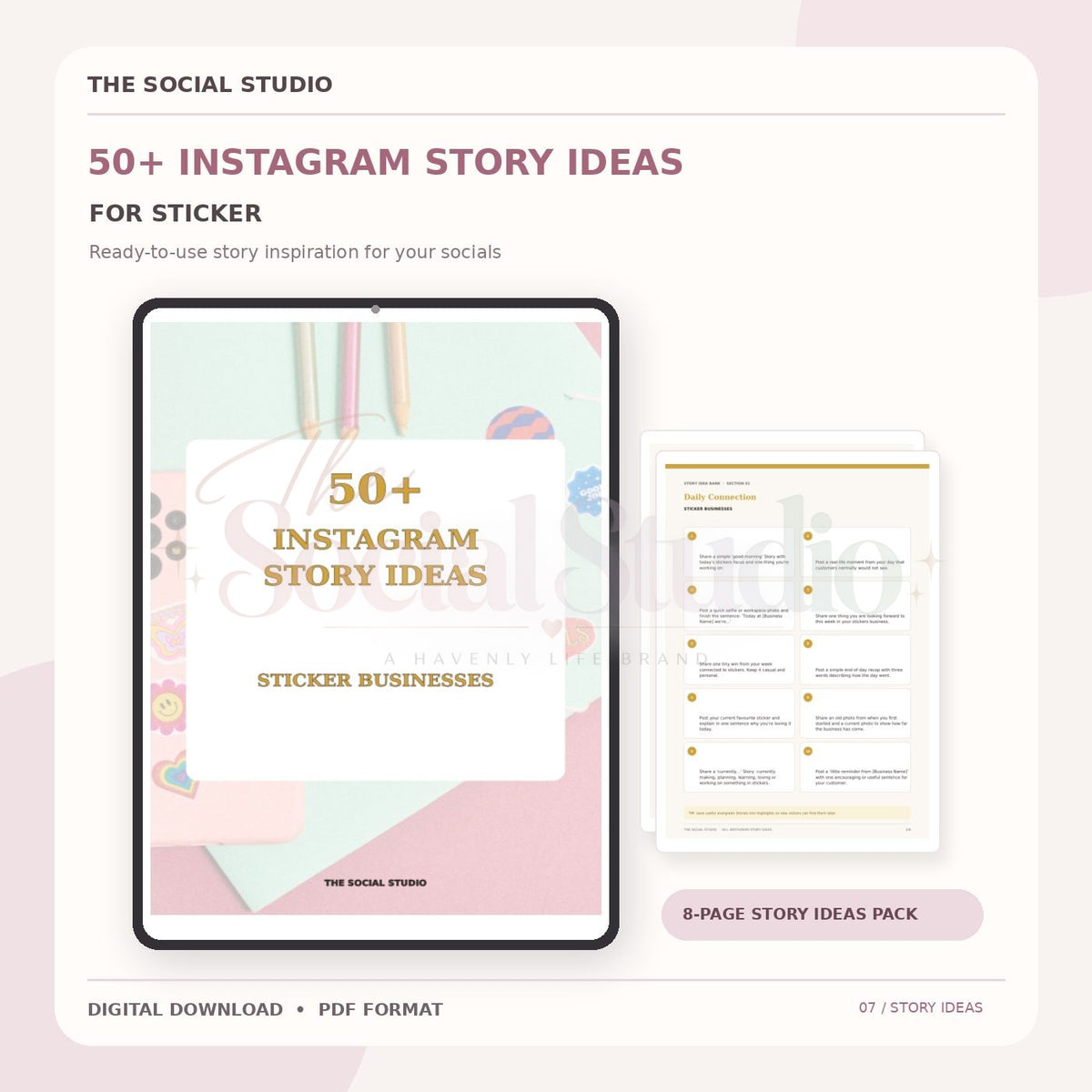 Stickers – Instagram Story Ideas Pack | The Social Studio