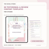 Stickers – Testimonial & Review Content Templates