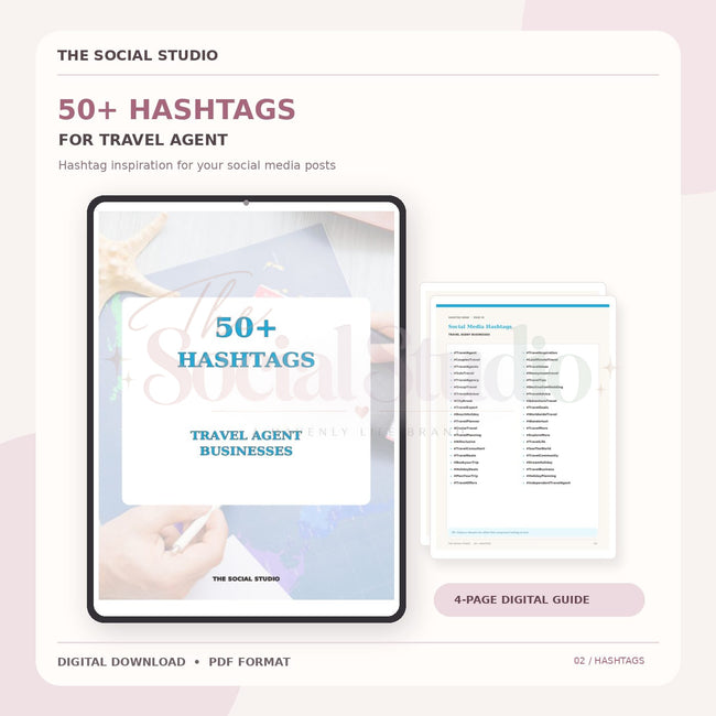 Travel Agents – Hashtag Pack | The Social Studio