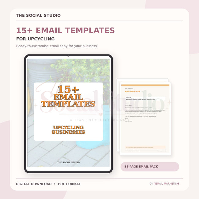 Upcycling – Email Templates Pack | The Social Studio