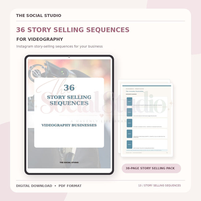 Videography – Instagram Story Selling Sequences | The Social Studio