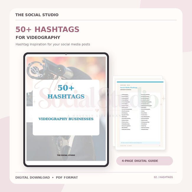 Videography – Hashtag Pack | The Social Studio