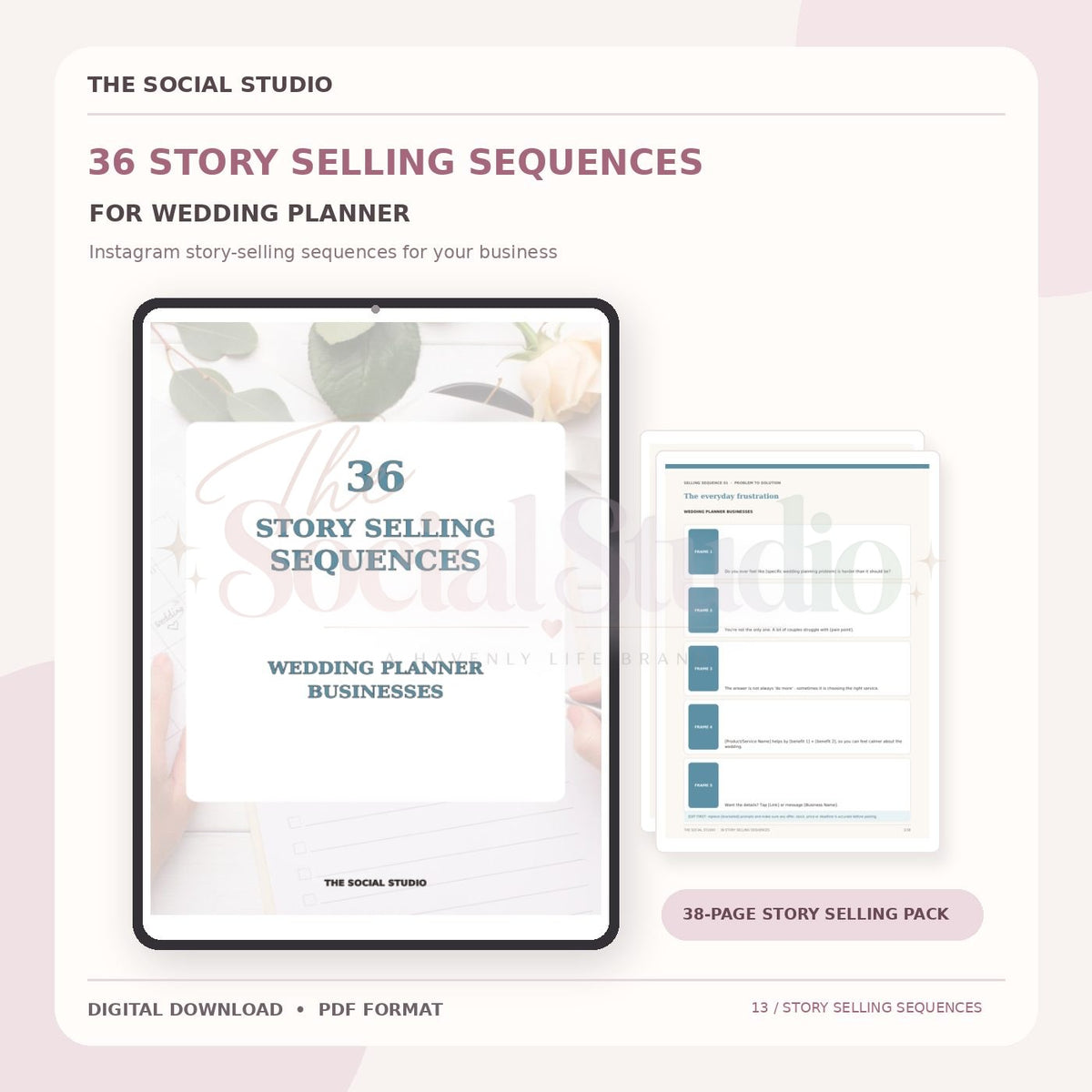 Wedding Planner – Instagram Story Selling Sequences | The Social Studio