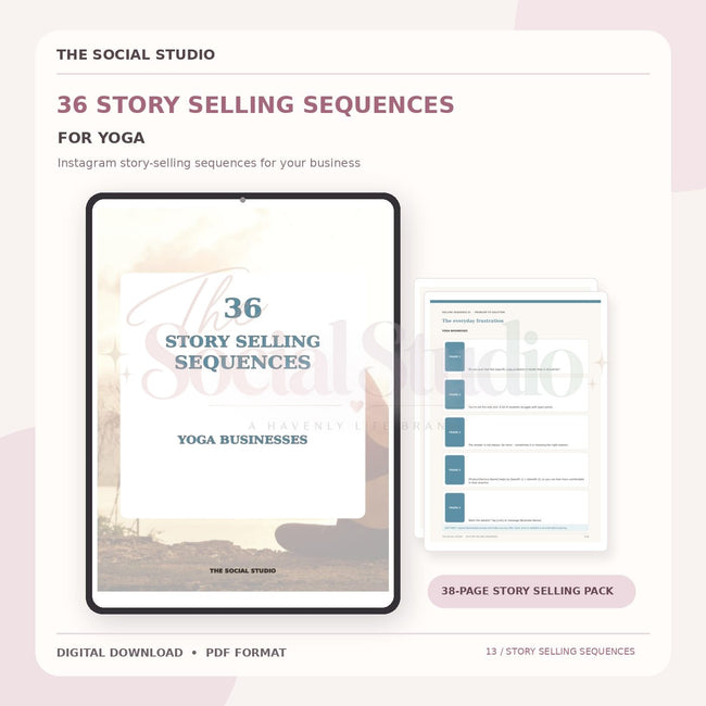 Yoga – Instagram Story Selling Sequences | The Social Studio