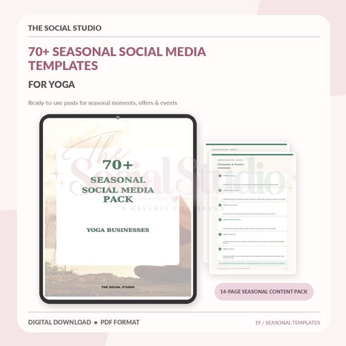 Yoga – Seasonal Social Media Pack | The Social Studio