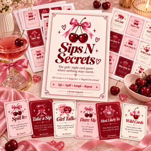 Sips N Secrets - A Girls Night In Card Game