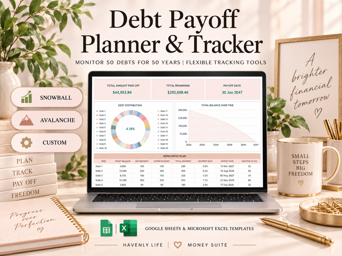 Debt Pay Off Planner Google Sheets