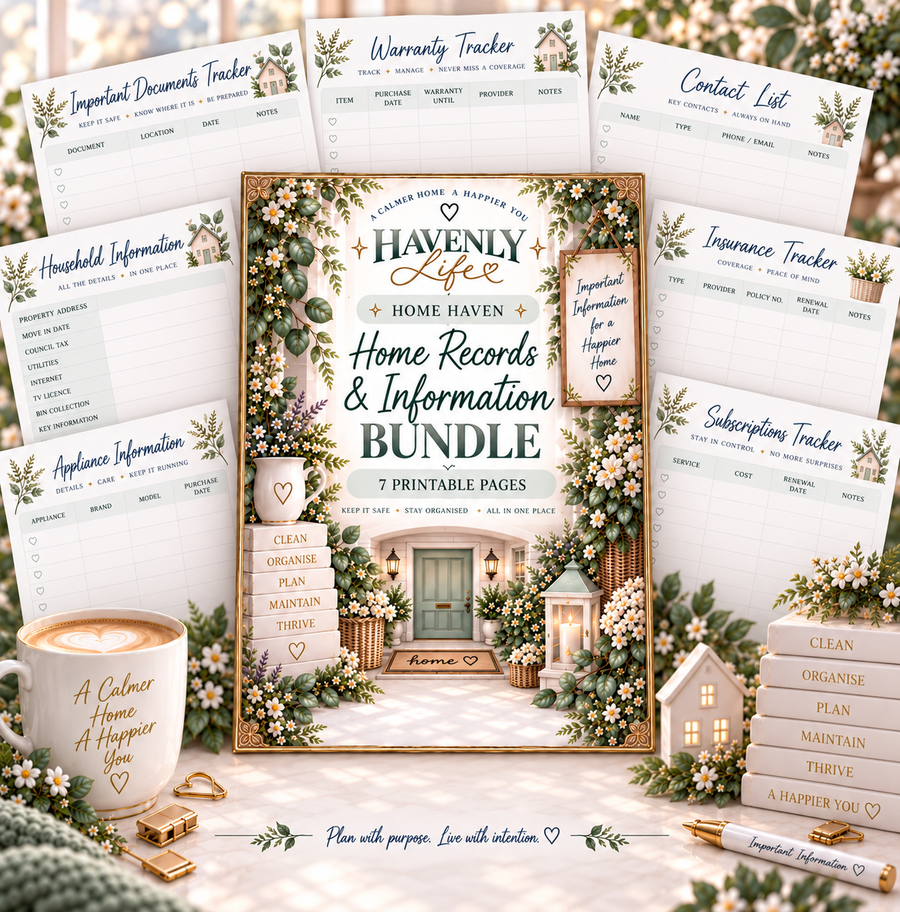 Home Records & Information Planning Bundle
